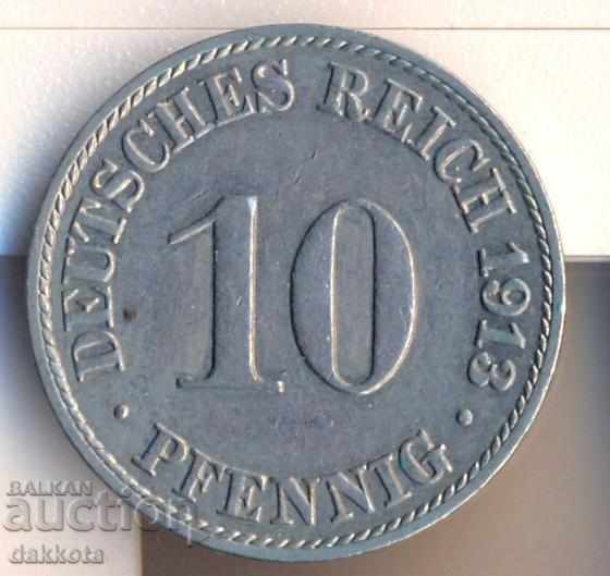Германия 10 пфенига 1913a