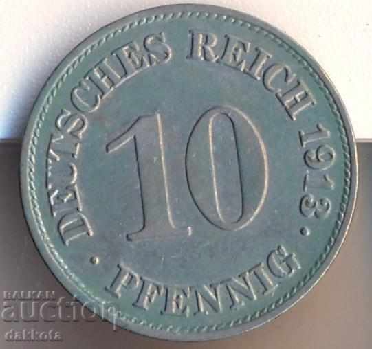 Германия 10 пфенига 1913e Германия 10 пфенига 1913e