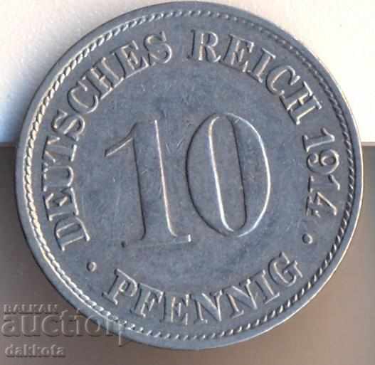 Германия 10 пфенига 1914g