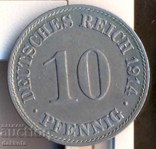 Германия 10 пфенига 1914a