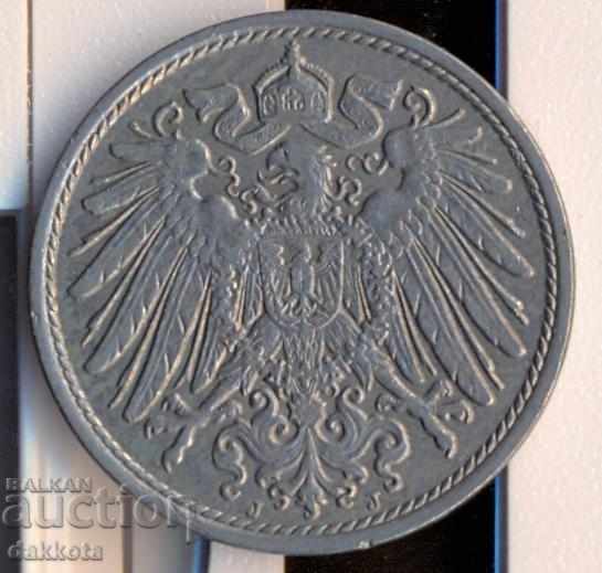 Германия 10 пфенига 1914j с цена € 3.00 | 5.87 лв.