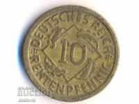 Германия 10 рентенпфенига 1924а
