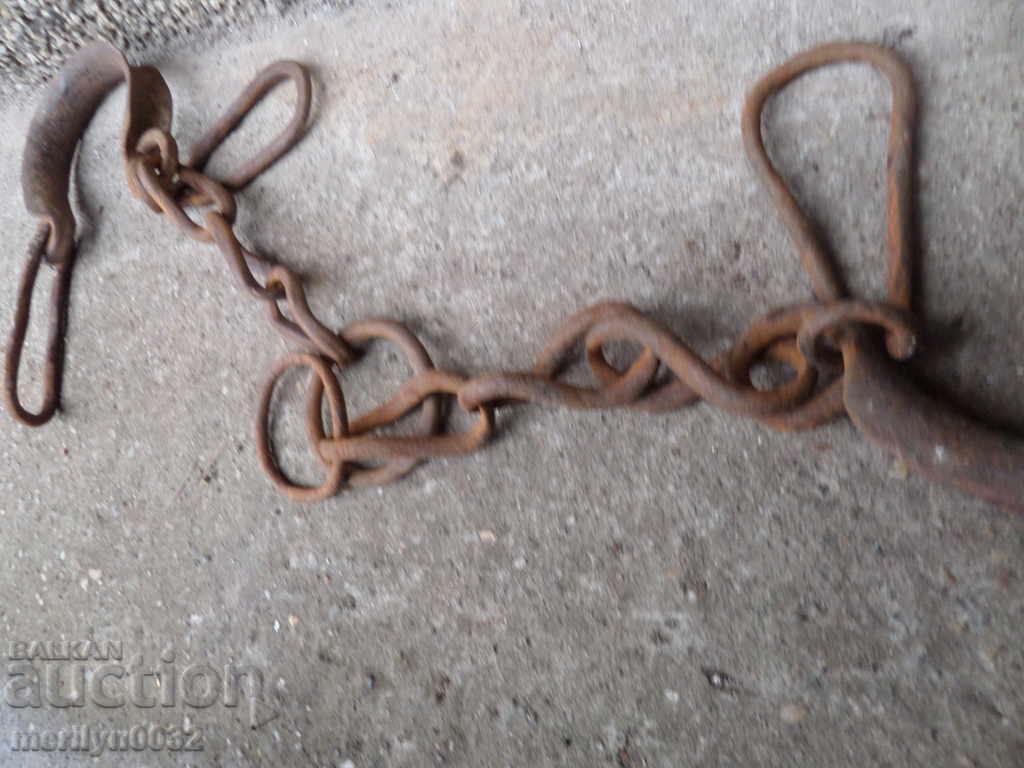 Hand forged beads, prana, chain, wrought iron - 5 Hand forged beads, prana, chain, wrought iron - 5