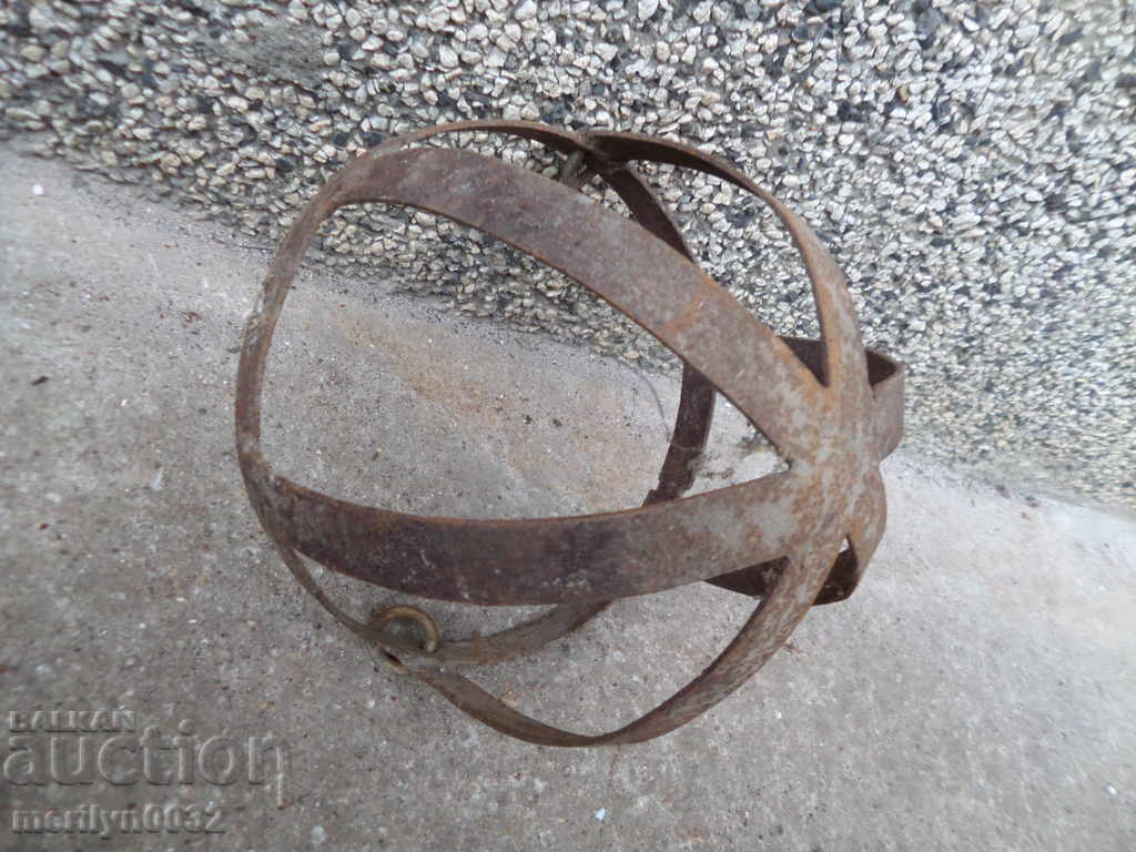 Стара метална полусфера купол ковано желязо - 5 Стара метална полусфера купол ковано желязо - 5