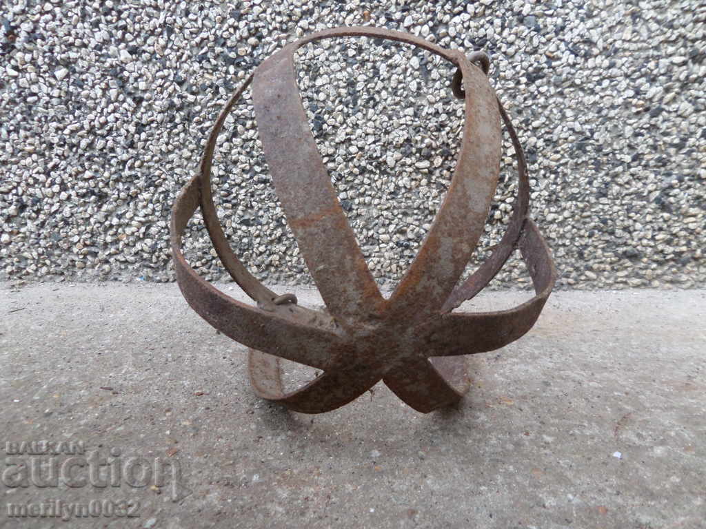 Стара метална полусфера купол ковано желязо - 6 Стара метална полусфера купол ковано желязо - 6