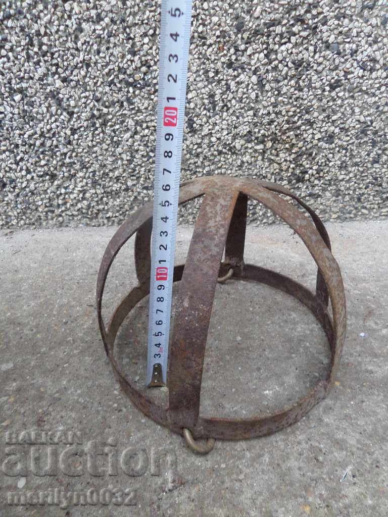 Стара метална полусфера купол ковано желязо - 7 Стара метална полусфера купол ковано желязо - 7