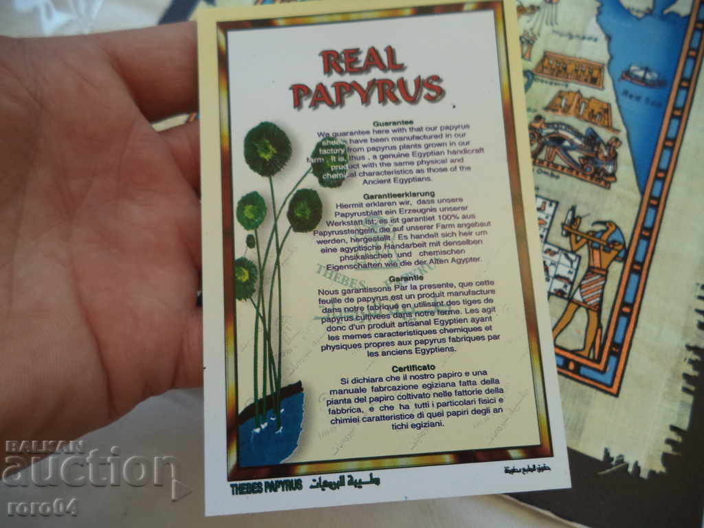 PAPIRUS - EGYPT - 6 PAPIRUS - EGYPT - 6