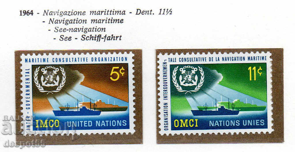 1964. ONU din New York. Maritime consultativ Organizația-I.M.C.O.