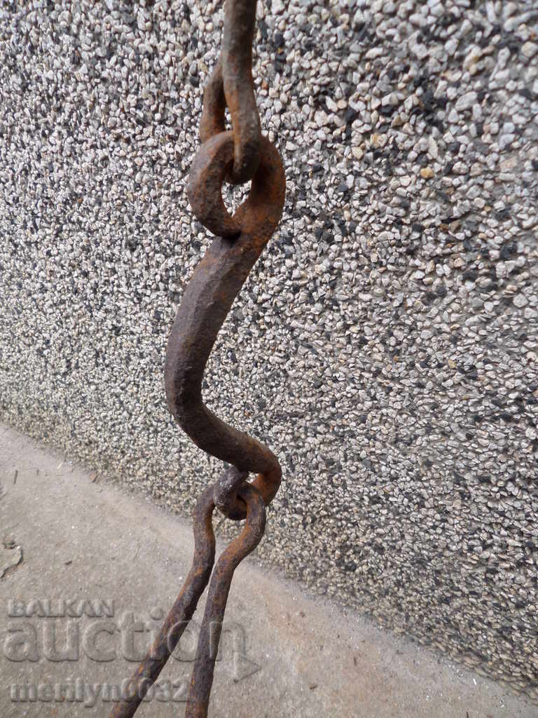 Hand-forged bovine beeches wrought iron chain - 7 Hand-forged bovine beeches wrought iron chain - 7