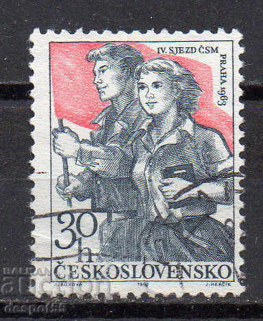 1963. Cehoslovacia. 4-lea Congres al Federației Tineretului.