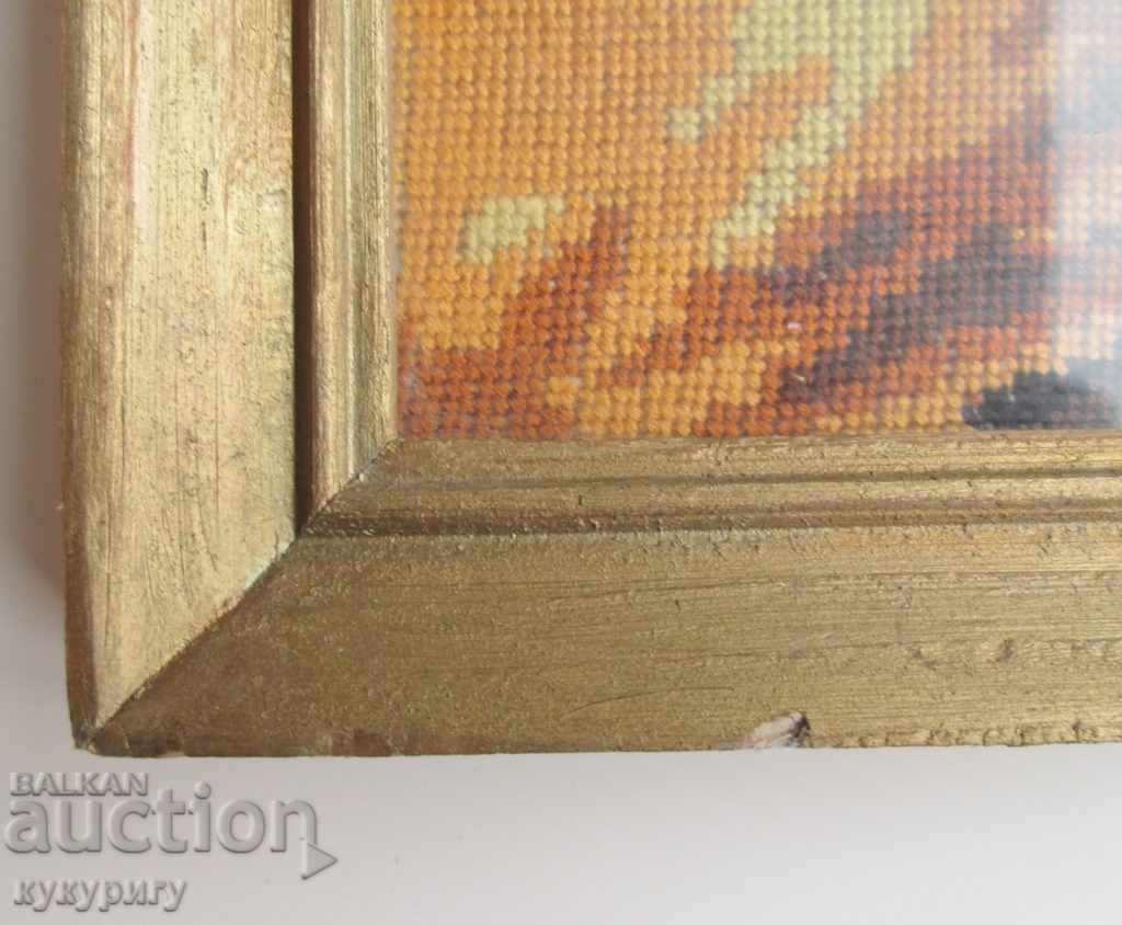 Hand sewn rectangular tapestry "Girl with book" - 6 Hand sewn rectangular tapestry "Girl with book" - 6