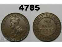 Australia 1/2 penny 1934 AUNC excellent coin