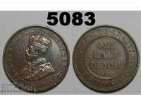 Австралия 1/2 пени 1916 отлична монета
