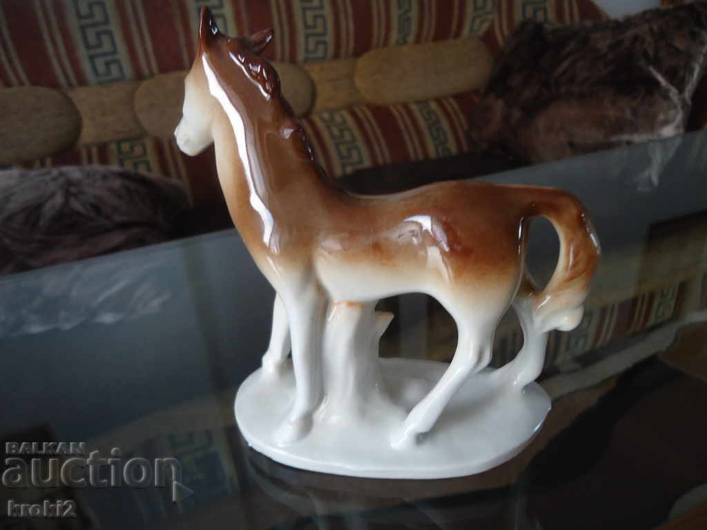 OLD PORCELAIN HORSE FIGURINE STATUETTE with price 30.00 BGN | € 15.34