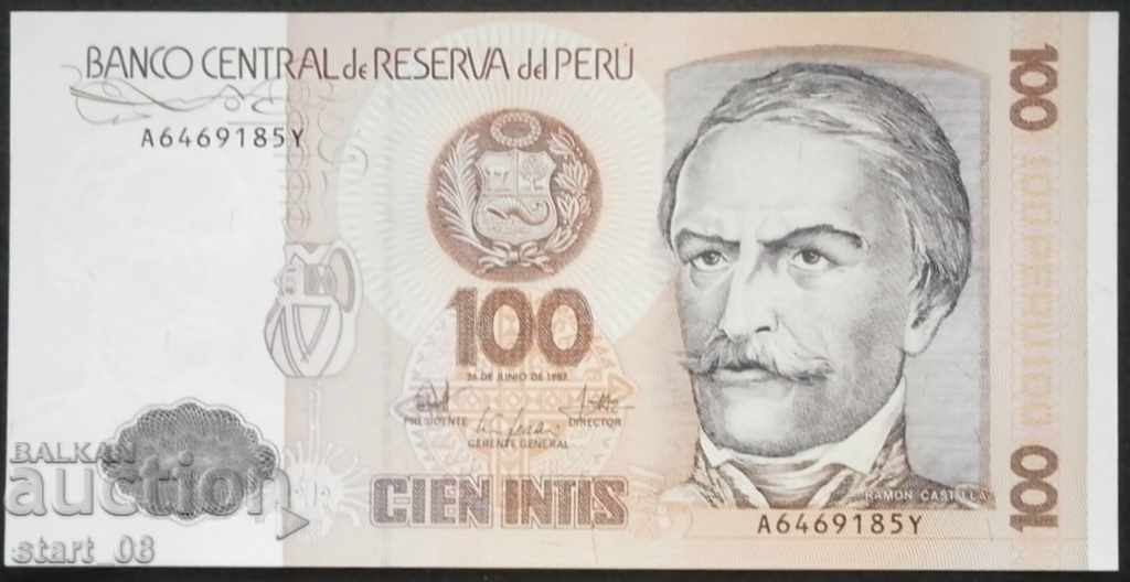 100 Intis Peru 1987