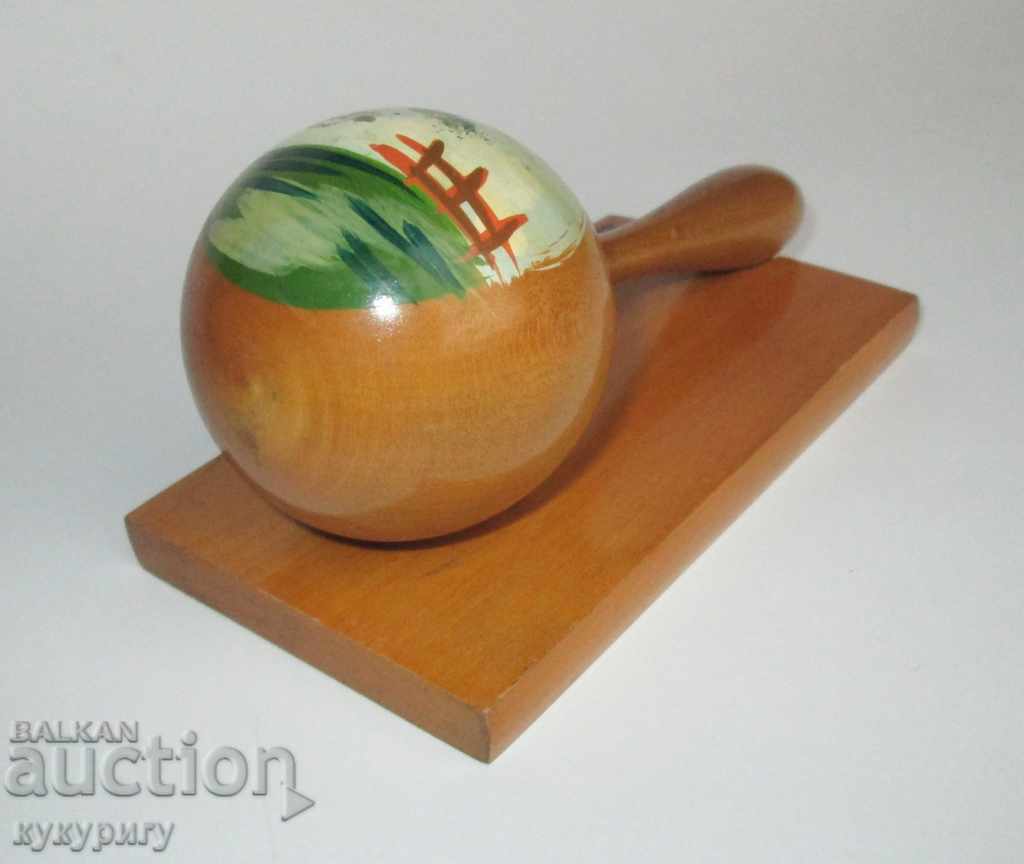 Auction Old painted wooden decoration musical instrument Cuba Auction Old painted wooden decoration musical instrument Cuba
