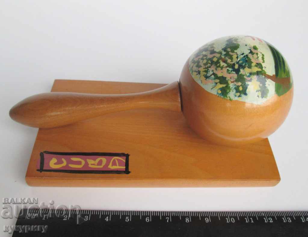 Old painted wooden decoration musical instrument Cuba - 5 Old painted wooden decoration musical instrument Cuba - 5