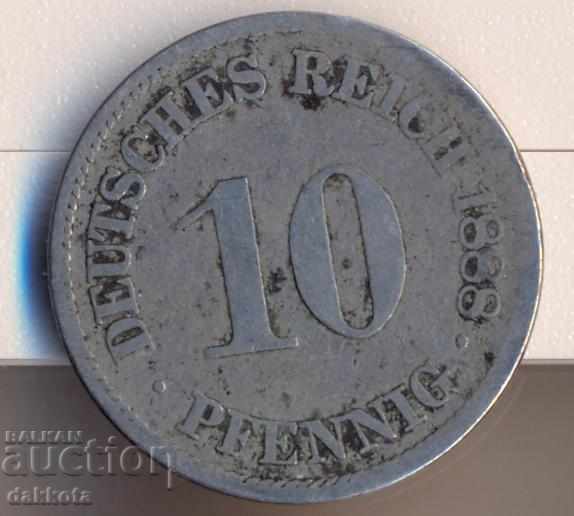 Германия 10 пфенига 1888a