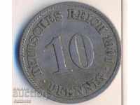 Germania 10 pfenigi 1901a