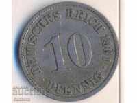 Germania 10 pfenigi 1901a