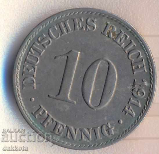 Germania 10 pfenigi 1914a