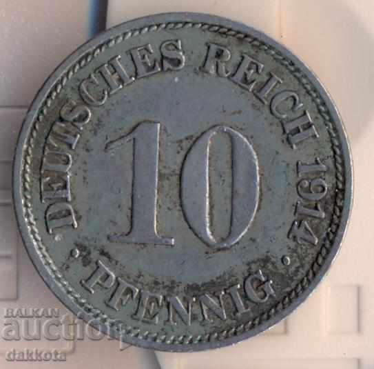 Germania 10 pfenigi 1914g