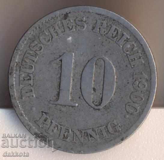 Germania 10 pfennig 1900j