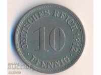 Germania 10 pfenigi 1912f