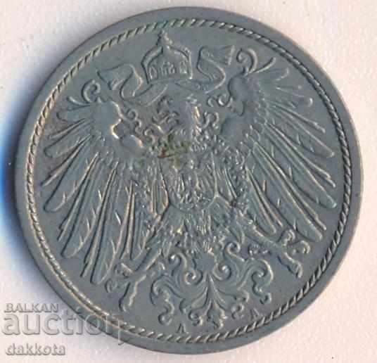 Γερμανία 10 εκατοστά του μάρκου 1911a με τιμή 1.30 BGN | € 0.66 Γερμανία 10 εκατοστά του μάρκου 1911a με τιμή 1.30 BGN | € 0.66