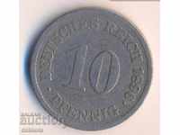 Germany 10 pfennig 1896e