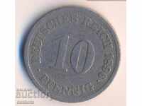 Germania 10 pfennig 1896e