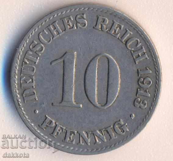 Германия 10 пфенига 1913a