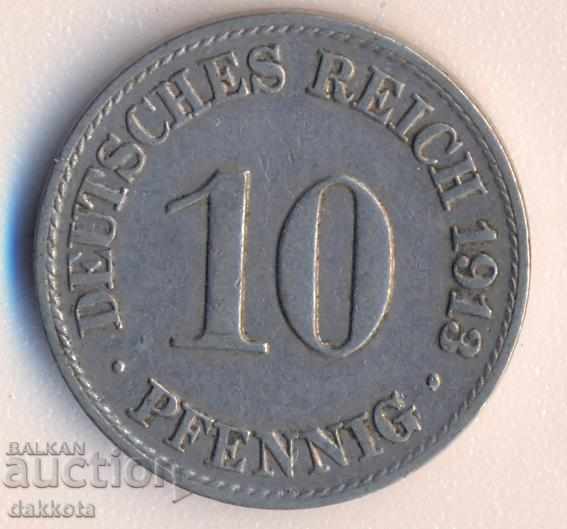 Germania 10 pfenigi 1913a