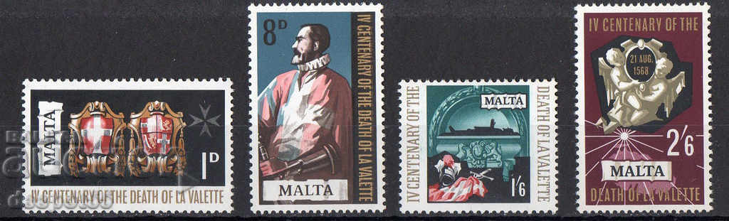 1968. Η Μάλτα. Jean Parisot de Valette - Μεγάλου Μαγίστρου.