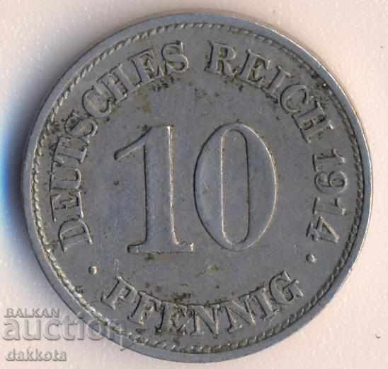 Germany 10 pfennig 1914e