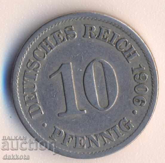 Germania 10 pfenigi 1906a
