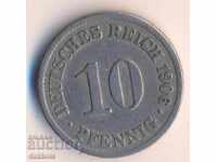 Germania 10 pfenigi 1906a