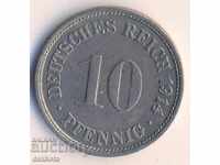 Germania 10 pfenigi 1914f