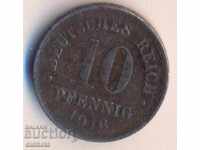 Germania 10 pfenigi 1916