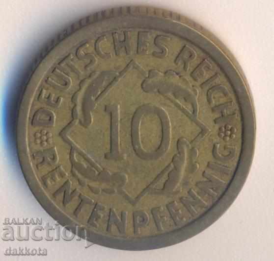 Γερμανία 10 rentenpfeniga 1924