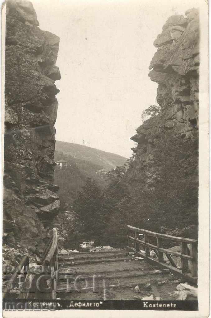 Antique card - Kostenetsky, The Gorge