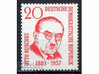 1958. GDR. Otto Nushke, politician german.
