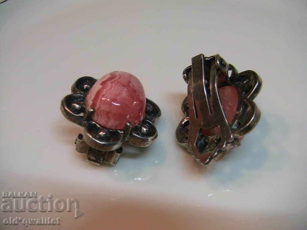 Delivery of SILVER BRACELET, EARRINGS, RING with Rhodochrosite, SILVER 835 Delivery of SILVER BRACELET, EARRINGS, RING with Rhodochrosite, SILVER 835