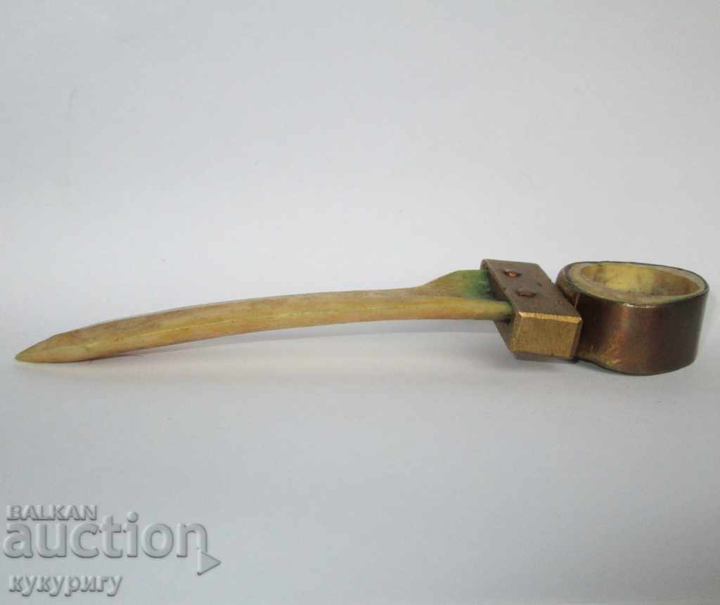 Art knife NONIS-REMO military art bone bronze France 1989 - 7 Art knife NONIS-REMO military art bone bronze France 1989 - 7