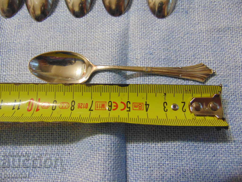 Lot of antique silver EPNS spoons - 6 Lot of antique silver EPNS spoons - 6