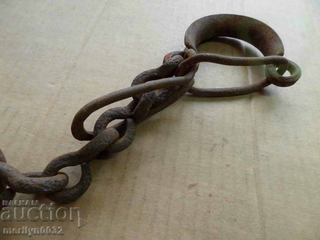 Auction Old hand forged beads, chains, pranks, chains Auction Old hand forged beads, chains, pranks, chains