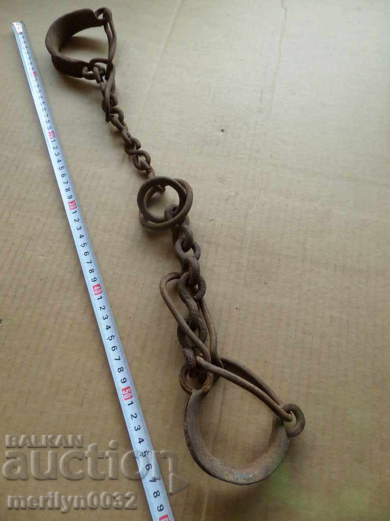 Old hand forged beads, chains, pranks, chains - 6 Old hand forged beads, chains, pranks, chains - 6