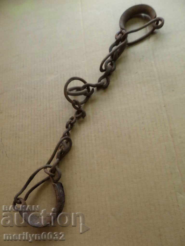 Old hand forged beads, chains, pranks, chains Old hand forged beads, chains, pranks, chains
