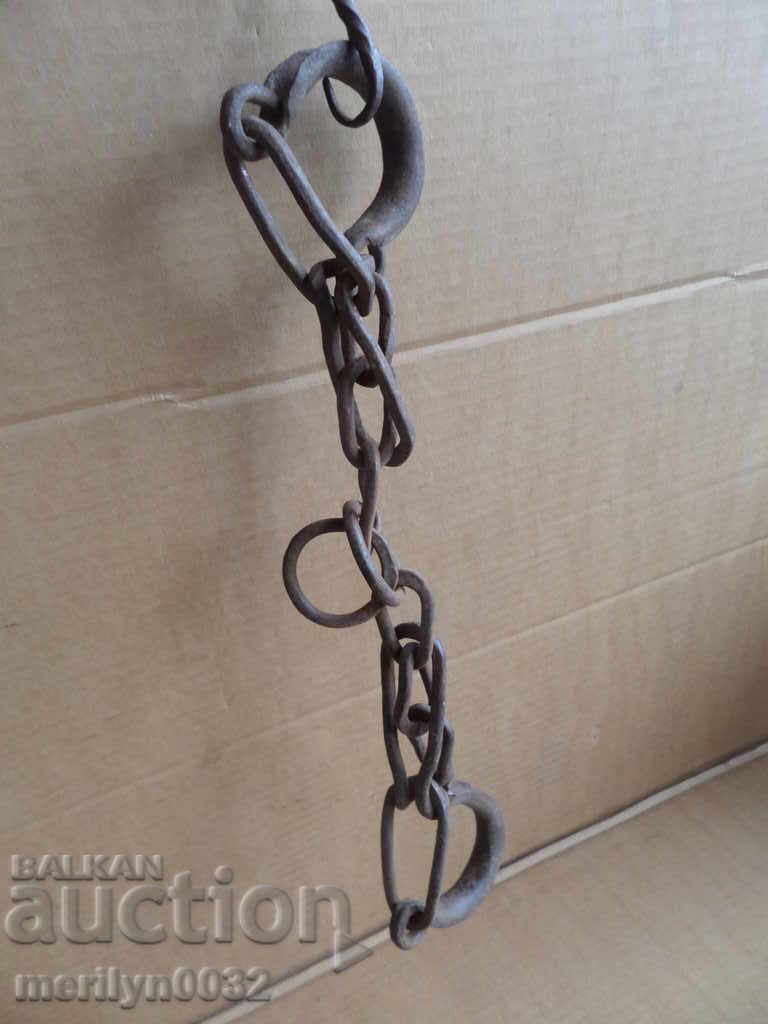 Auction  Old hand forged beads, chains, pranks, chains