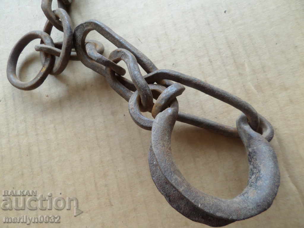 Old hand forged beads, chains, pranks, chains - 5